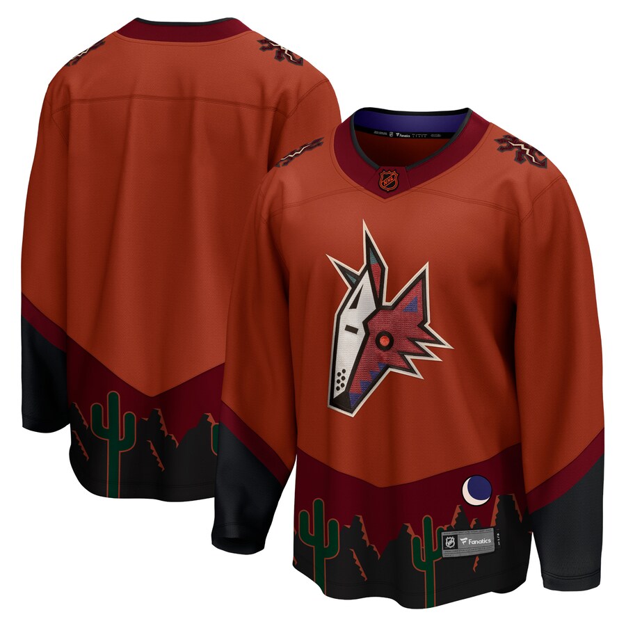 Men's Arizona Coyotes Fanatics Branded Burnt Orange Special Edition 2.0 Breakaway Blank Jersey - Jersey