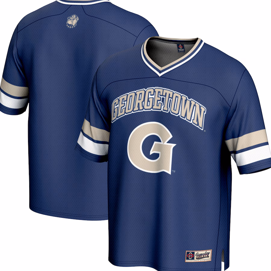 Youth  GameDay Greats Navy Georgetown Hoyas Spirit Football Jersey - Jersey