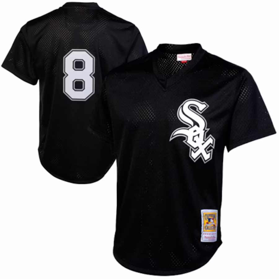 Men's Chicago White Sox Bo Jackson Mitchell & Ness Black 1993 Authentic Cooperstown Collection Batting Practice Jersey - Jersey