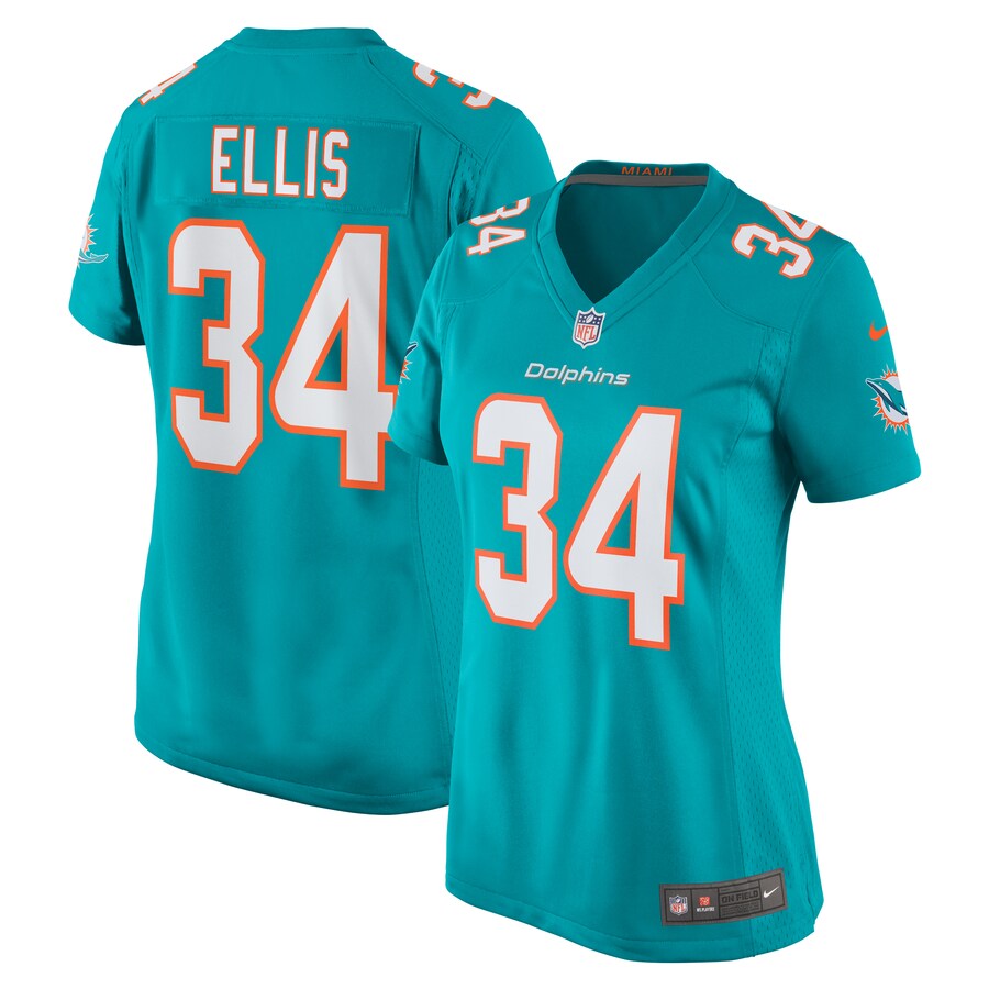 Women's Miami Dolphins Tino Ellis Nike Aqua Home Game Player Jersey - Jersey