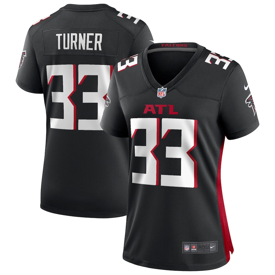 Women's Atlanta Falcons Michael Turner Nike Black Game Retired Player Jersey - Jersey