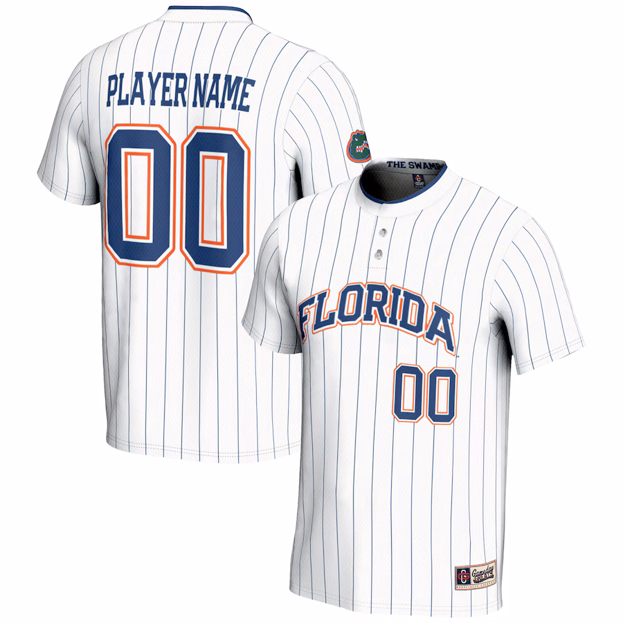 Florida Gators GameDay Greats NIL Pick-A-Player Lightweight Softball Jersey - White - Jersey