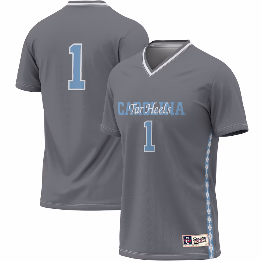 #1 North Carolina Tar Heels GameDay Greats Youth Women's Soccer Lightweight Fashion Jersey - Gray - Jersey