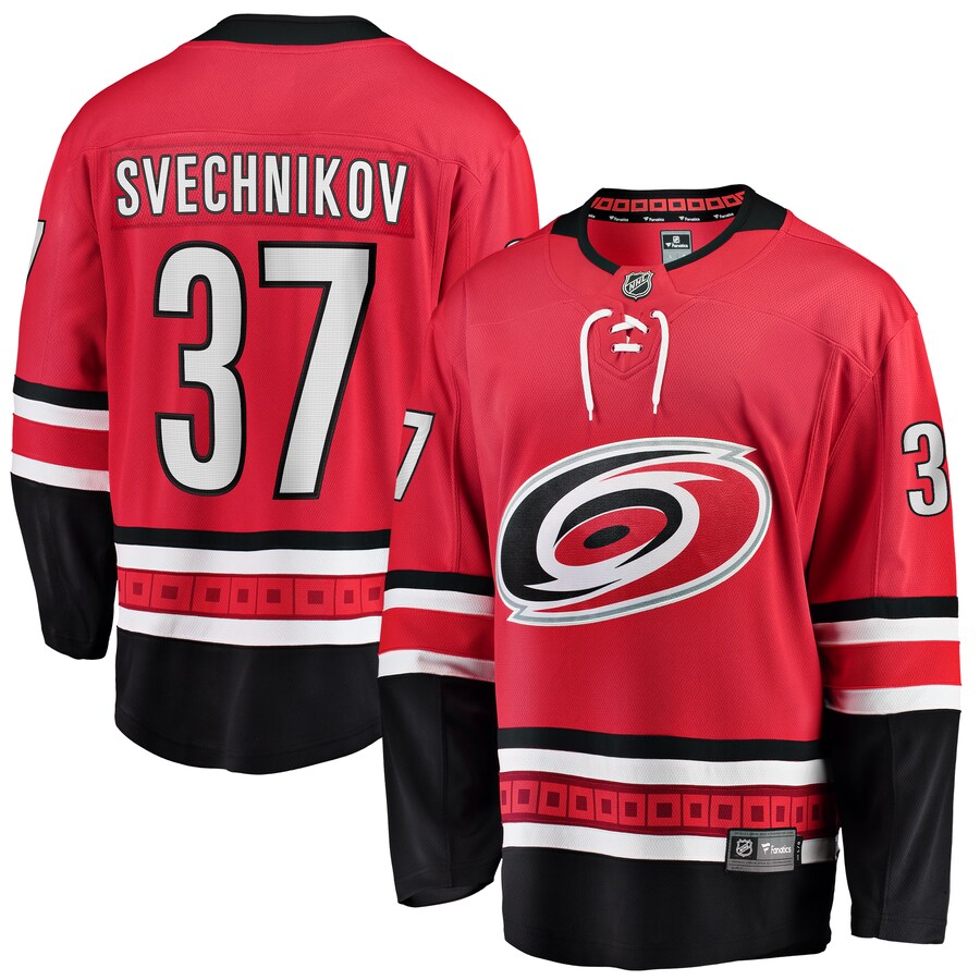 Men's Carolina Hurricanes Andrei Svechnikov Fanatics Branded Red Alternate Breakaway Player Jersey - Jersey