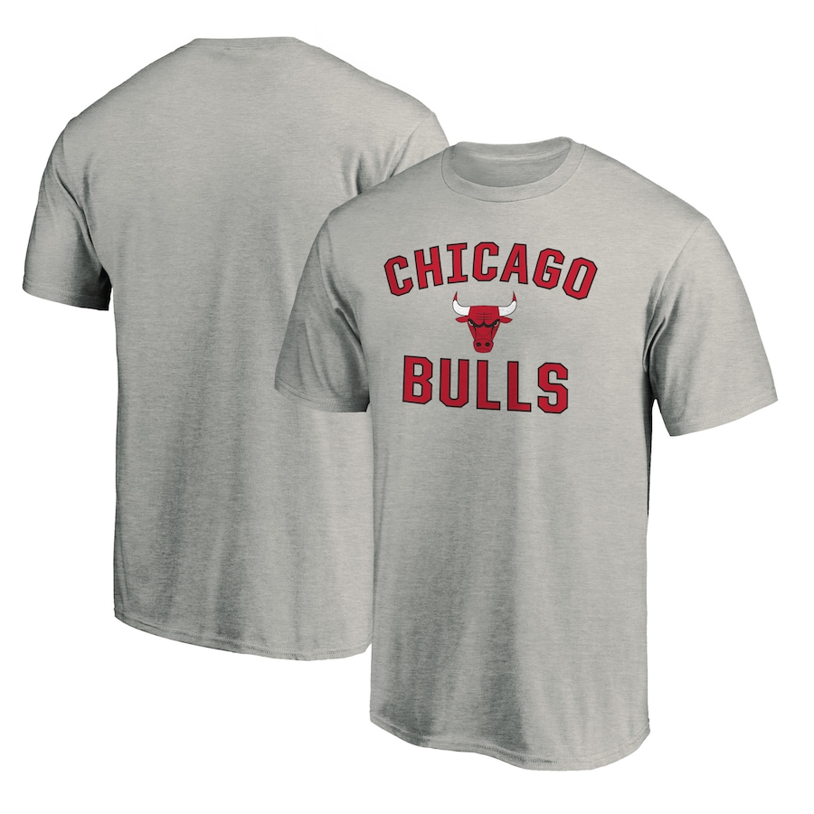 Men's Chicago Bulls Heathered Gray Victory Arch T-Shirt - Jersey