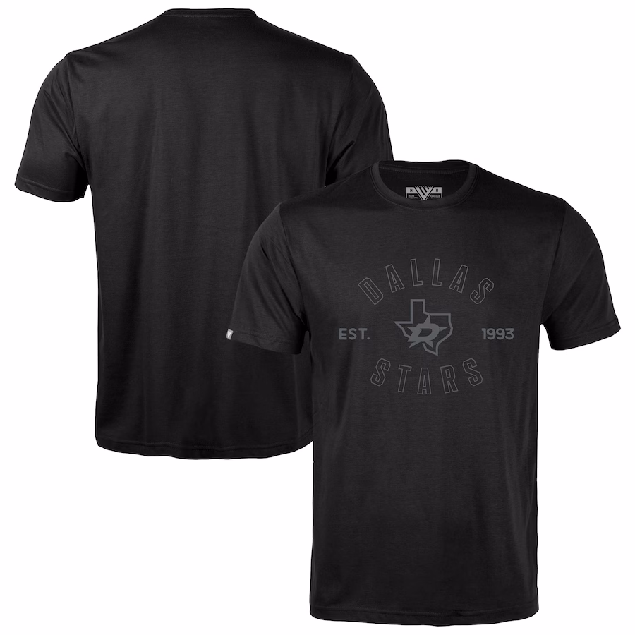 Men's Dallas Stars Levelwear Black Richmond Abyssal T-Shirt - Jersey