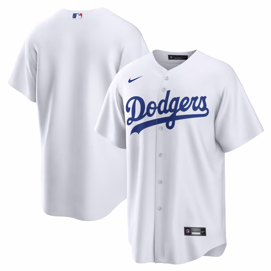 Men's Los Angeles Dodgers Nike White Home Replica Team Jersey - Jersey