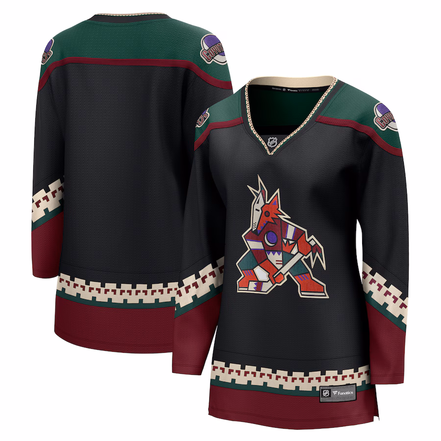 Women's Arizona Coyotes Fanatics Black Home Breakaway Jersey - Jersey