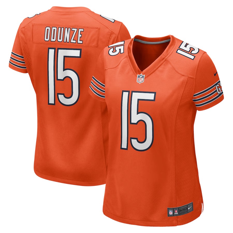 Women's Chicago Bears Rome Odunze Nike  Orange Alternate Game Jersey - Jersey
