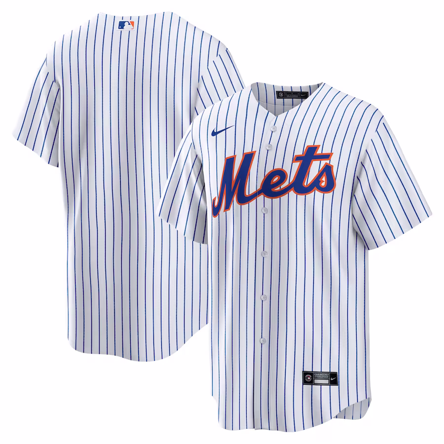 Men's New York Mets Nike White Home Replica Team Jersey - Jersey