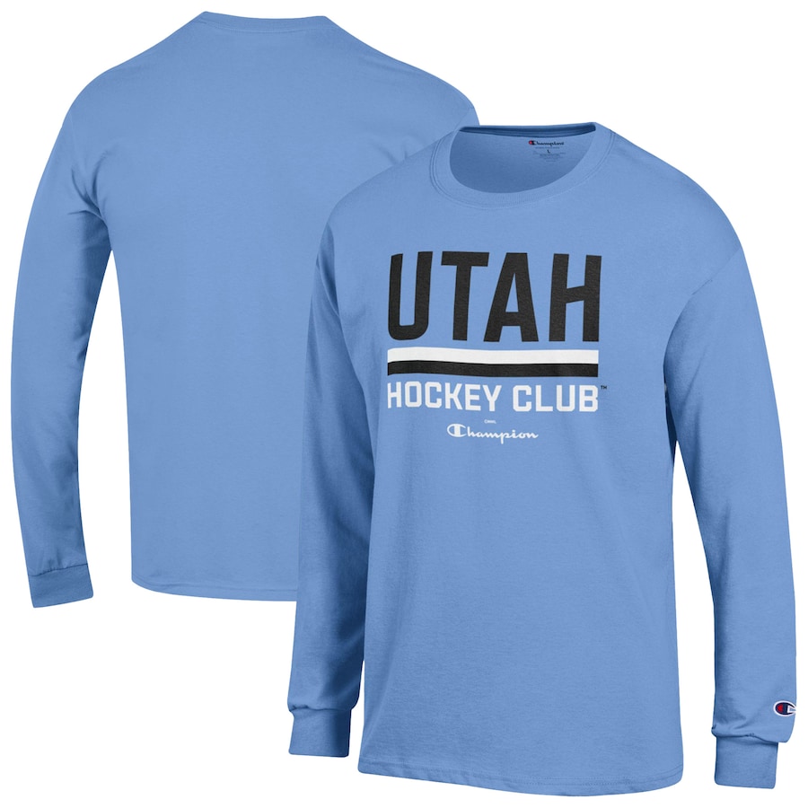 Men's Utah Hockey Club Champion Blue Long Sleeve T-Shirt - Jersey