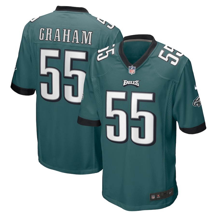 Men's Philadelphia Eagles Brandon Graham Nike Midnight Green Game Jersey - Jersey