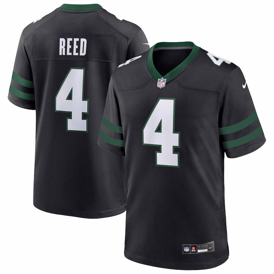 Men's New York Jets D.J. Reed Nike Legacy Black Alternate Game Jersey - Jersey