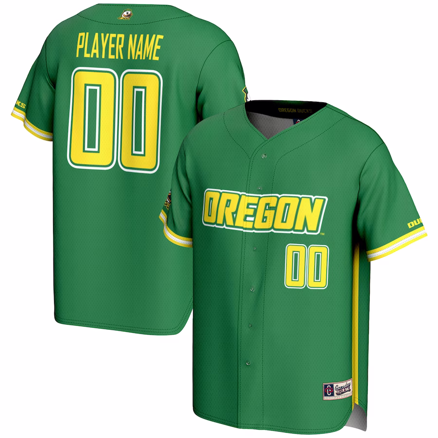 Oregon Ducks GameDay Greats Youth NIL Pick-A-Player Lightweight Baseball Jersey - Green - Jersey