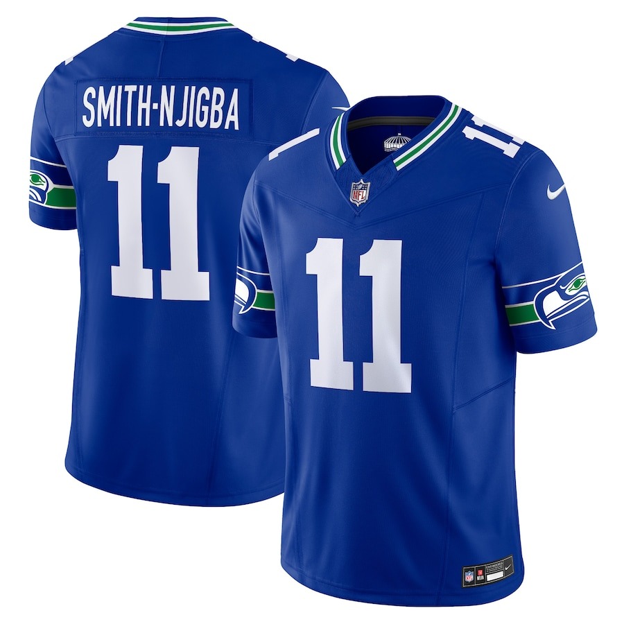 Men's Seattle Seahawks Jaxon Smith-Njigba Nike Royal Alternate Vapor F.U.S.E. Limited Jersey - Jersey