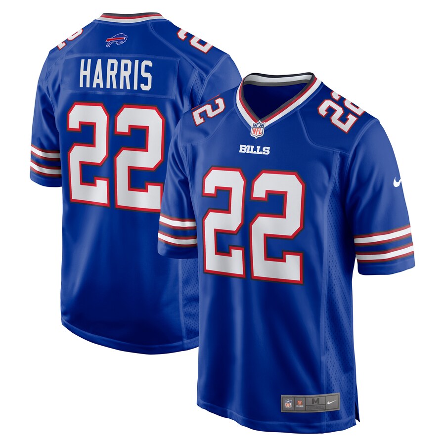 Men's Buffalo Bills Damien Harris Nike Royal Game Player Jersey - Jersey