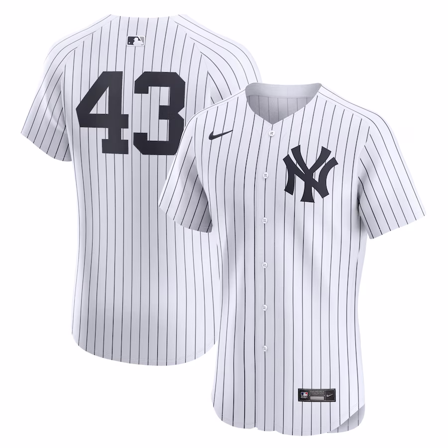 Men's New York Yankees Jonathan Loáisiga Nike White Home Elite Player Jersey - Jersey