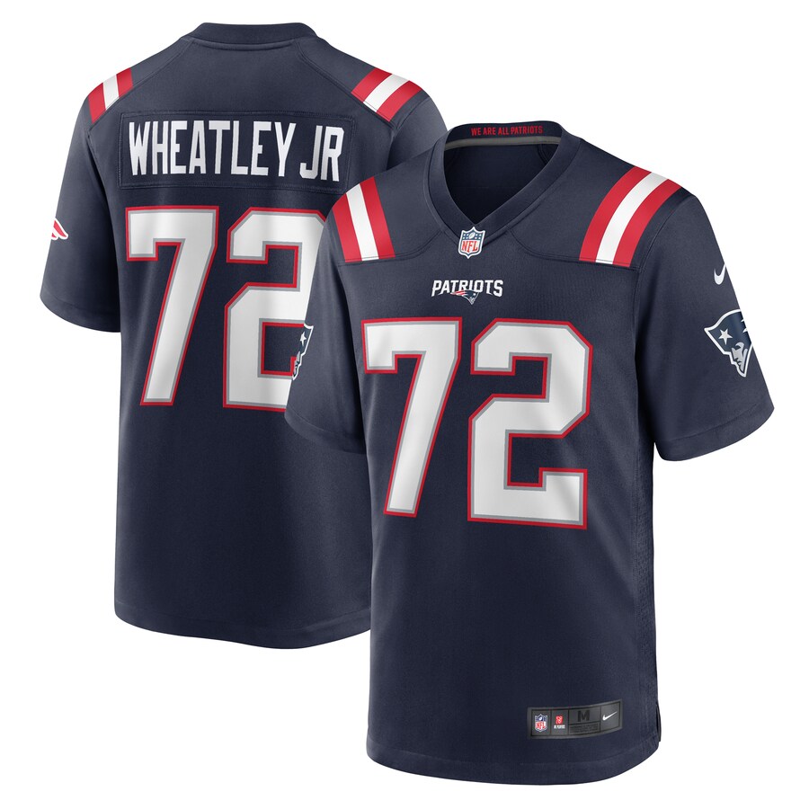 Men's New England Patriots Tyrone Wheatley Nike  Navy Team Game Jersey - Jersey