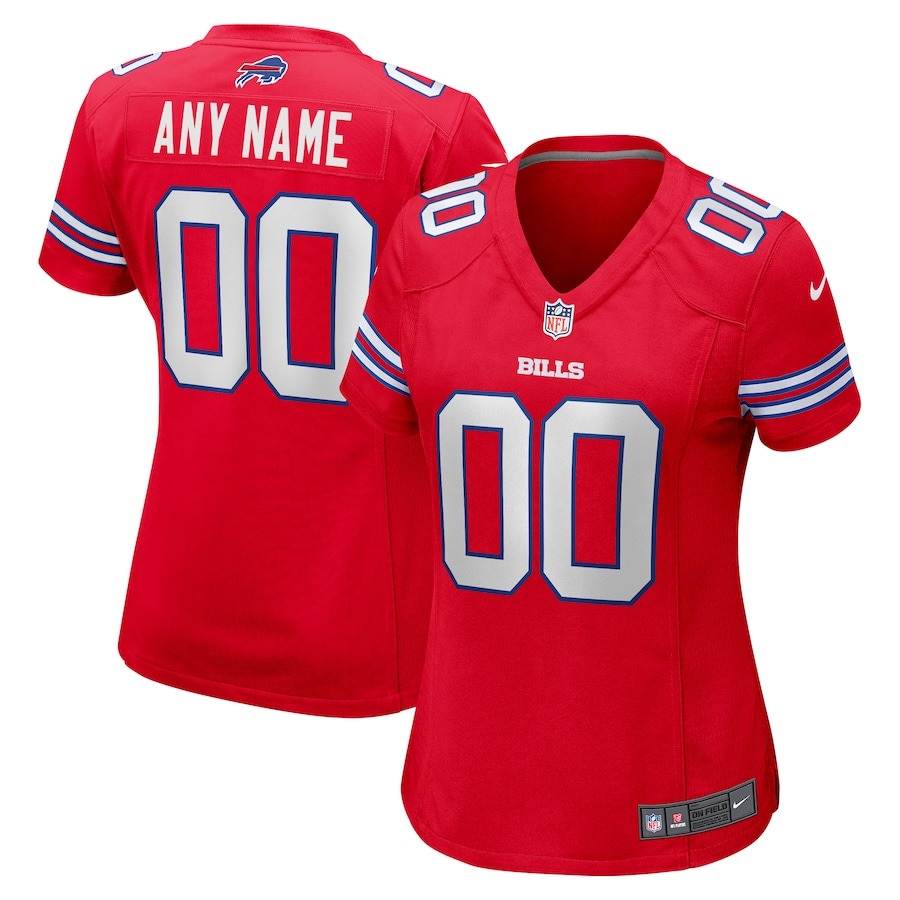 Women's Buffalo Bills Nike Red Alternate Custom Game Jersey - Jersey