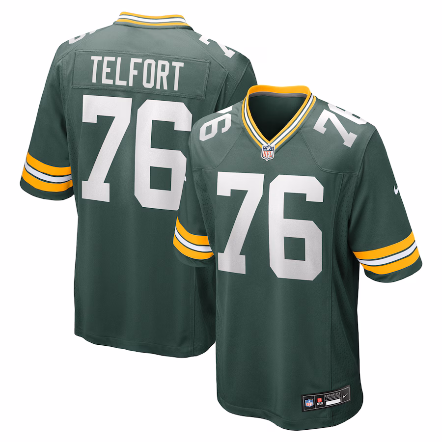 Men's Green Bay Packers Kadeem Telfort Nike Green Game Jersey - Jersey