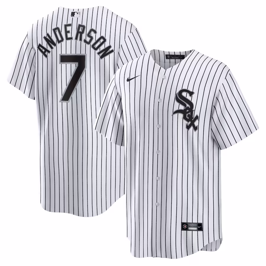 Men's Chicago White Sox Tim Anderson Nike White Home Replica Player Jersey - Jersey