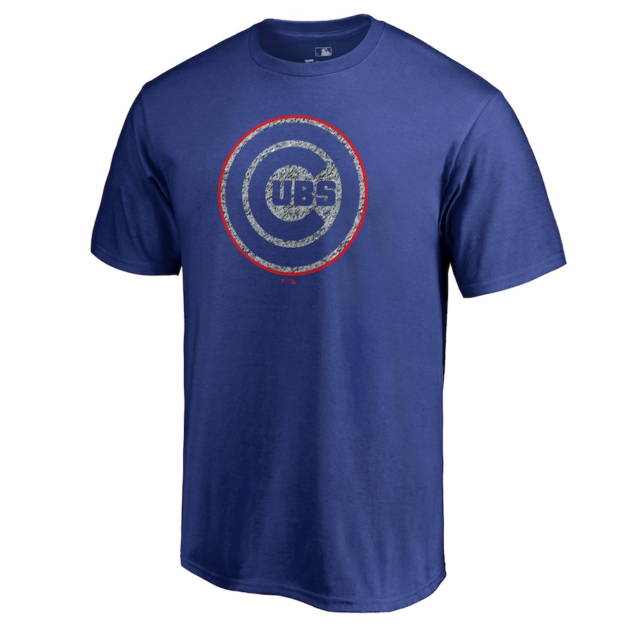 Men's Chicago Cubs Royal Static Logo T-Shirt - Jersey