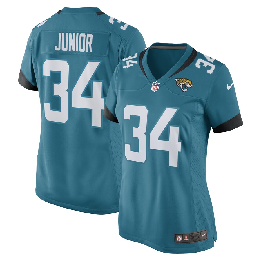 Women's Gregory Junior Jacksonville Jaguars Nike Teal Game Player Jersey - Jersey