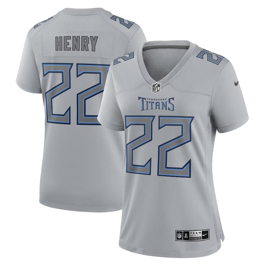 Women's Tennessee Titans Derrick Henry Nike Gray Atmosphere Fashion Game Jersey - Jersey