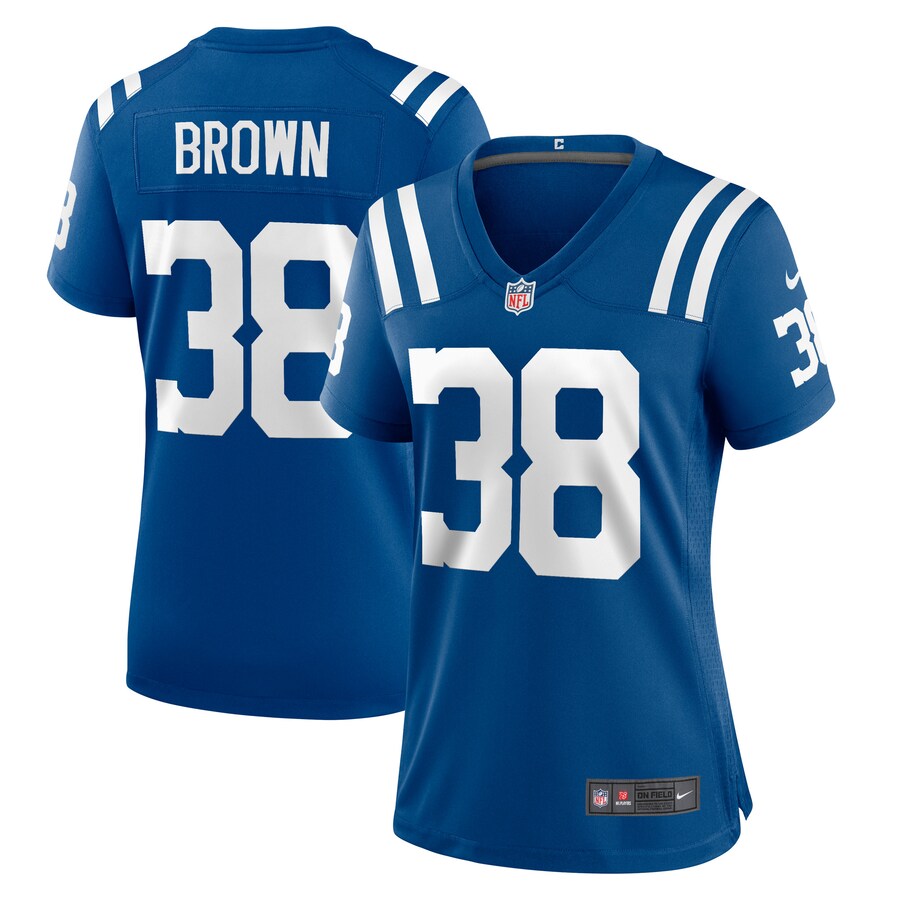 Women's Indianapolis Colts Tony Brown Nike Royal Player Game Jersey - Jersey