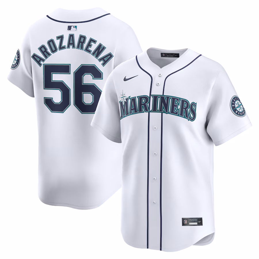Men's Seattle Mariners Randy Arozarena Nike White Home Limited Player Jersey - Jersey