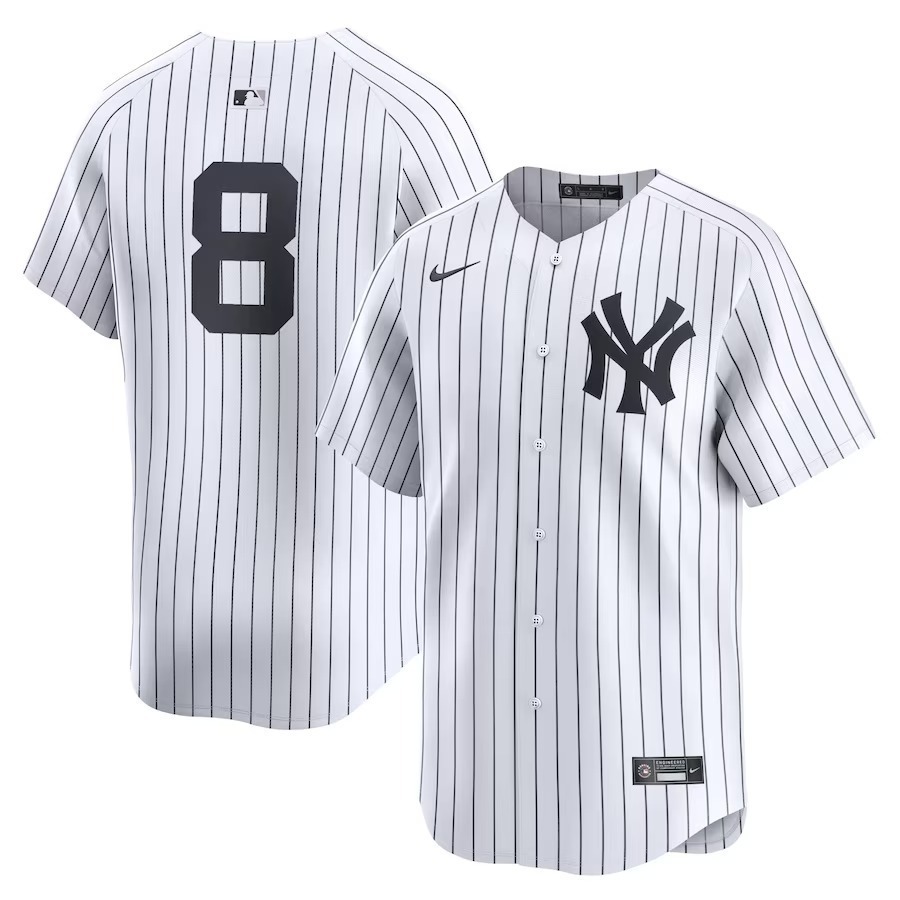 Men's New York Yankees Yogi Berra Nike White Home Limited Player Jersey - Jersey