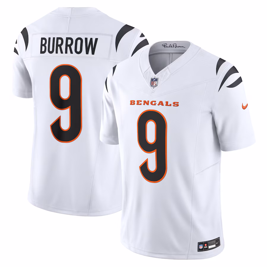 Men's Cincinnati Bengals Joe Burrow Nike White Vapor F.U.S.E. Limited Jersey - Jersey