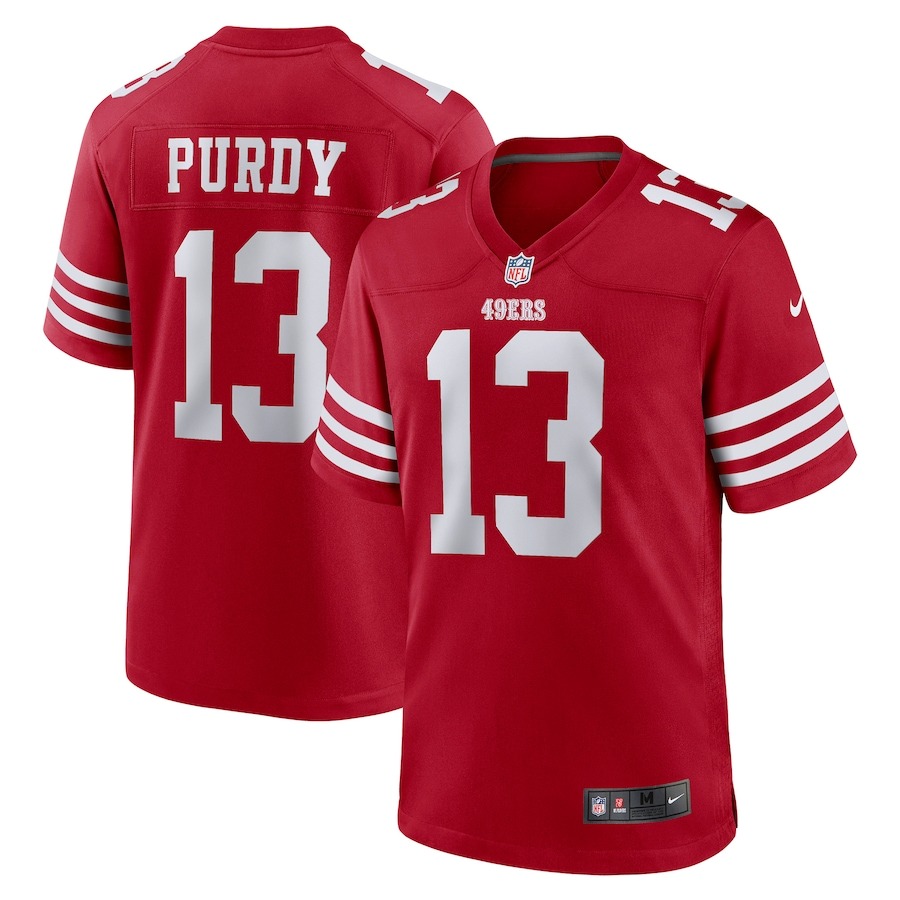 Men's San Francisco 49ers Brock Purdy Nike Scarlet Game Player Jersey - Jersey