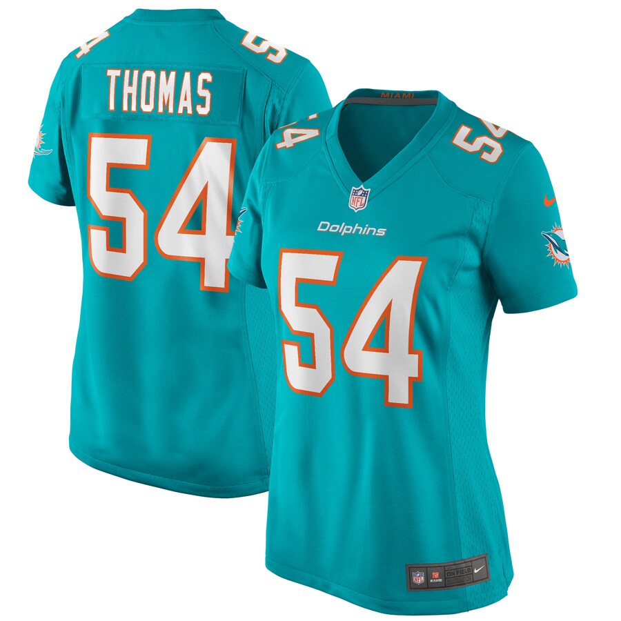 Women's Miami Dolphins Zach Thomas Nike Aqua Game Retired Player Jersey - Jersey
