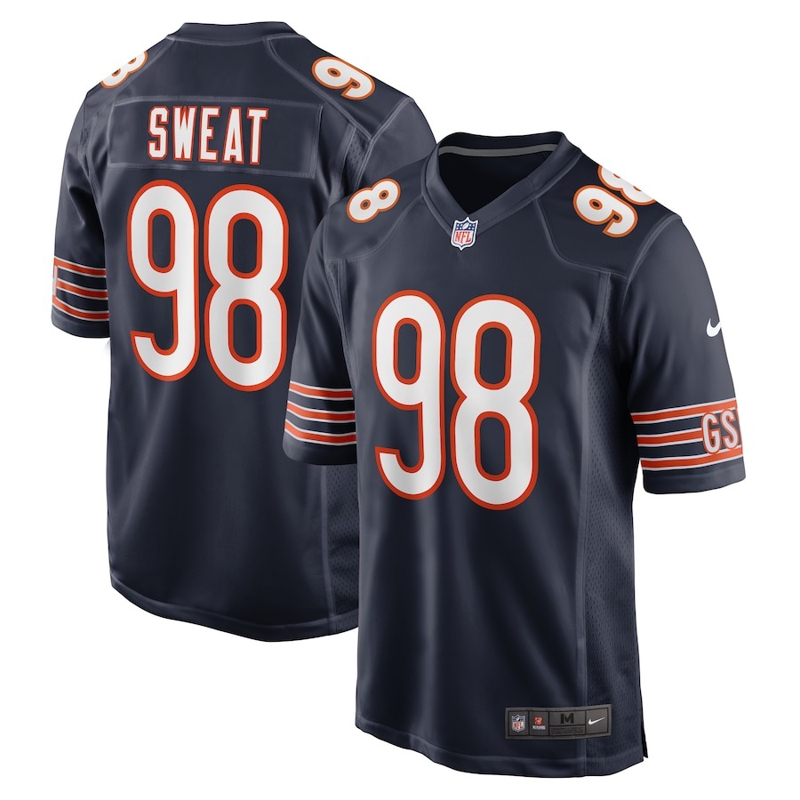 Men's Chicago Bears Montez Sweat Nike  Navy  Game Jersey - Jersey