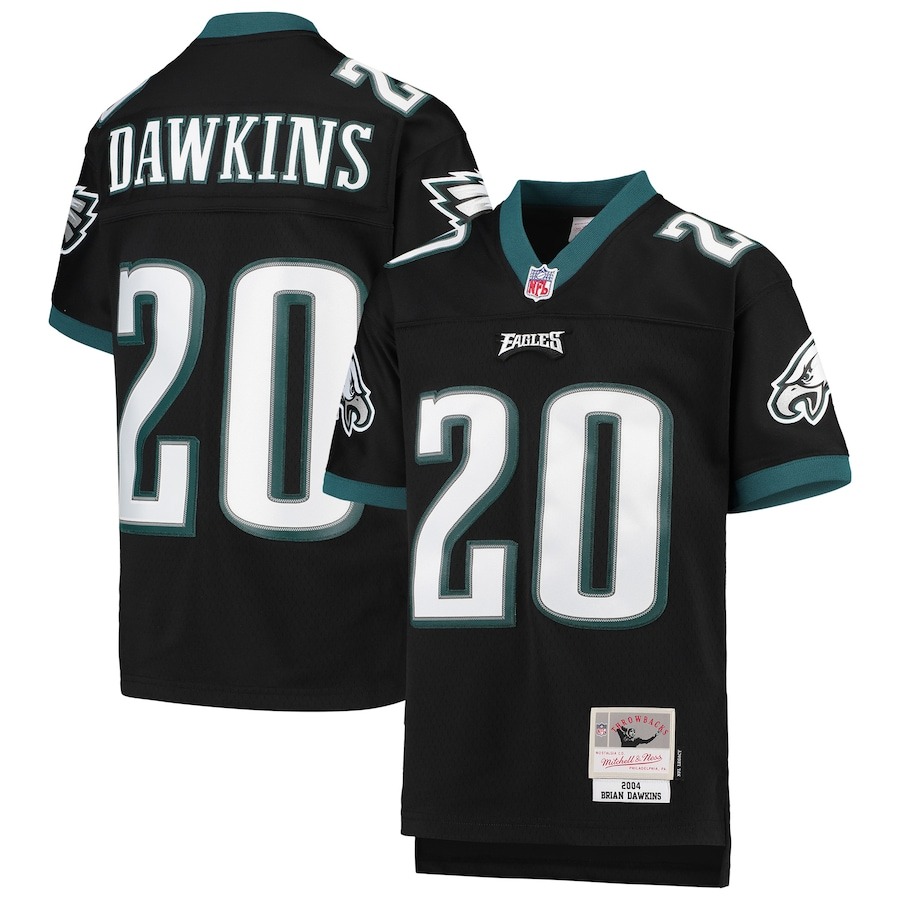 Youth Philadelphia Eagles Brian Dawkins Mitchell & Ness Black 2004 Legacy Retired Player Jersey - Jersey