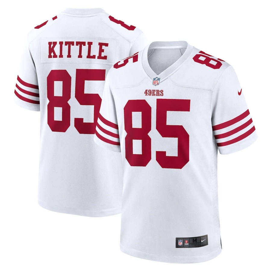 Men's San Francisco 49ers George Kittle Nike White Player Game Jersey - Jersey
