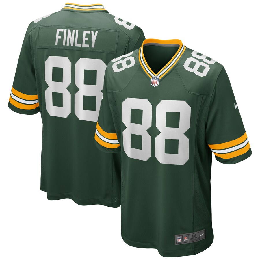 Men's Green Bay Packers Jermichael Finley Nike Green Game Retired Player Jersey - Jersey