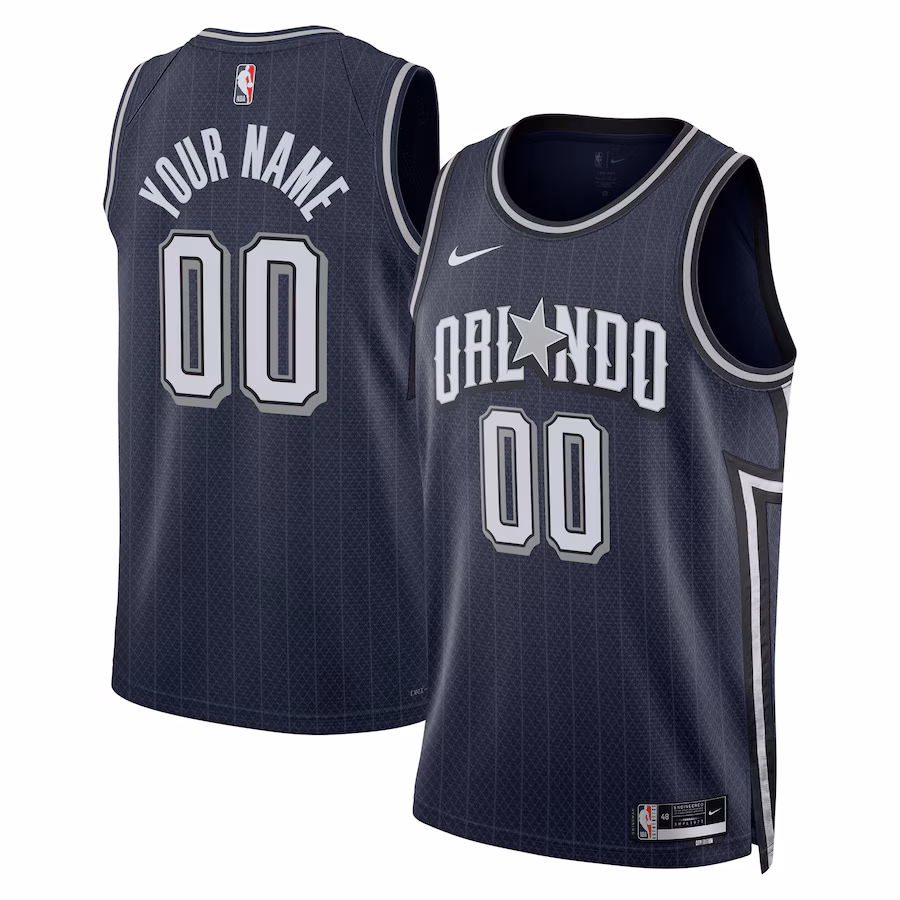 Unisex Orlando Magic  Nike Navy 2023/24 Custom Swingman Jersey - City Edition - Jersey