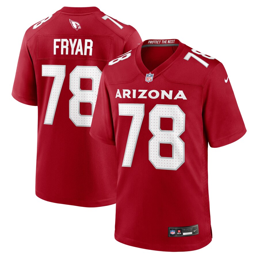 Men's Arizona Cardinals Josh Fryar Nike Cardinal Team Game Jersey - Jersey