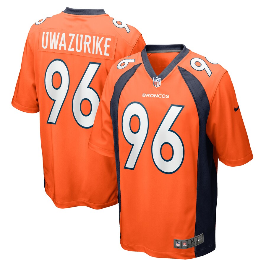 Men's Denver Broncos Eyioma Uwazurike Nike Orange Game Player Jersey - Jersey