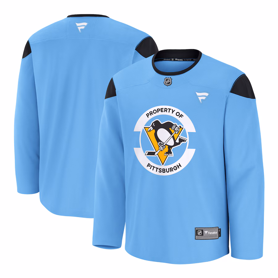 Men's Pittsburgh Penguins Fanatics Blue Home Practice Jersey - Jersey
