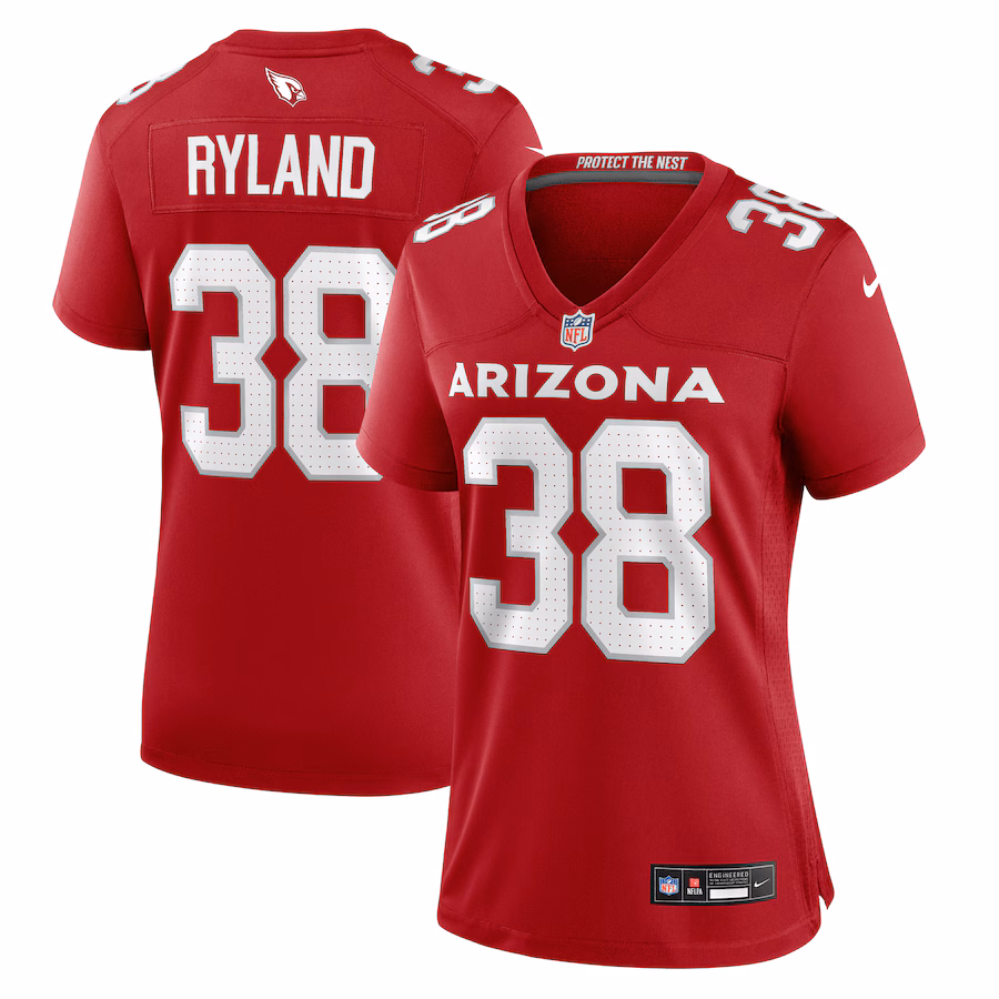 Women's Arizona Cardinals Chad Ryland Nike Cardinal Team Game Jersey - Jersey