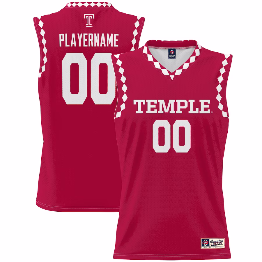 Temple Owls Unisex NIL Pick-A-Player Lightweight Men's Basketball Jersey - Cherry - Jersey