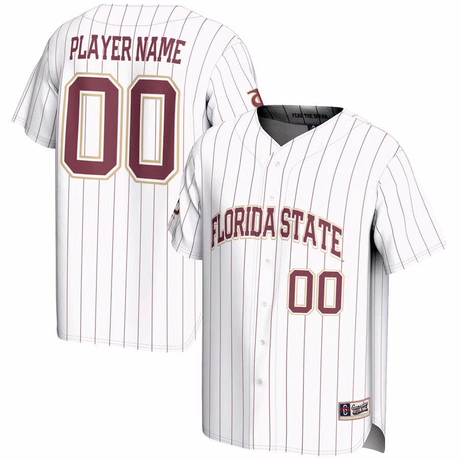 Florida State Seminoles GameDay Greats NIL Pick-A-Player Lightweight Baseball Jersey - White - Jersey