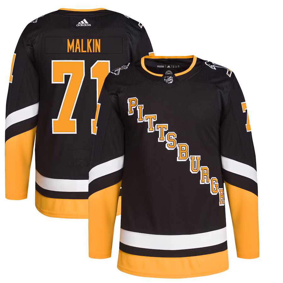 Men's Pittsburgh Penguins Evgeni Malkin adidas Black Alternate Primegreen Authentic Player Jersey - Jersey