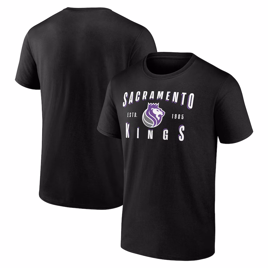Men's Sacramento Kings Fanatics Black Competition T-Shirt - Jersey