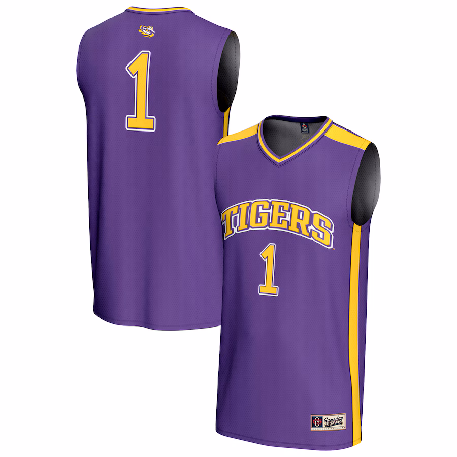 Unisex GameDay Greats #1 Purple LSU Tigers Lightweight Basketball Fashion Jersey - Jersey