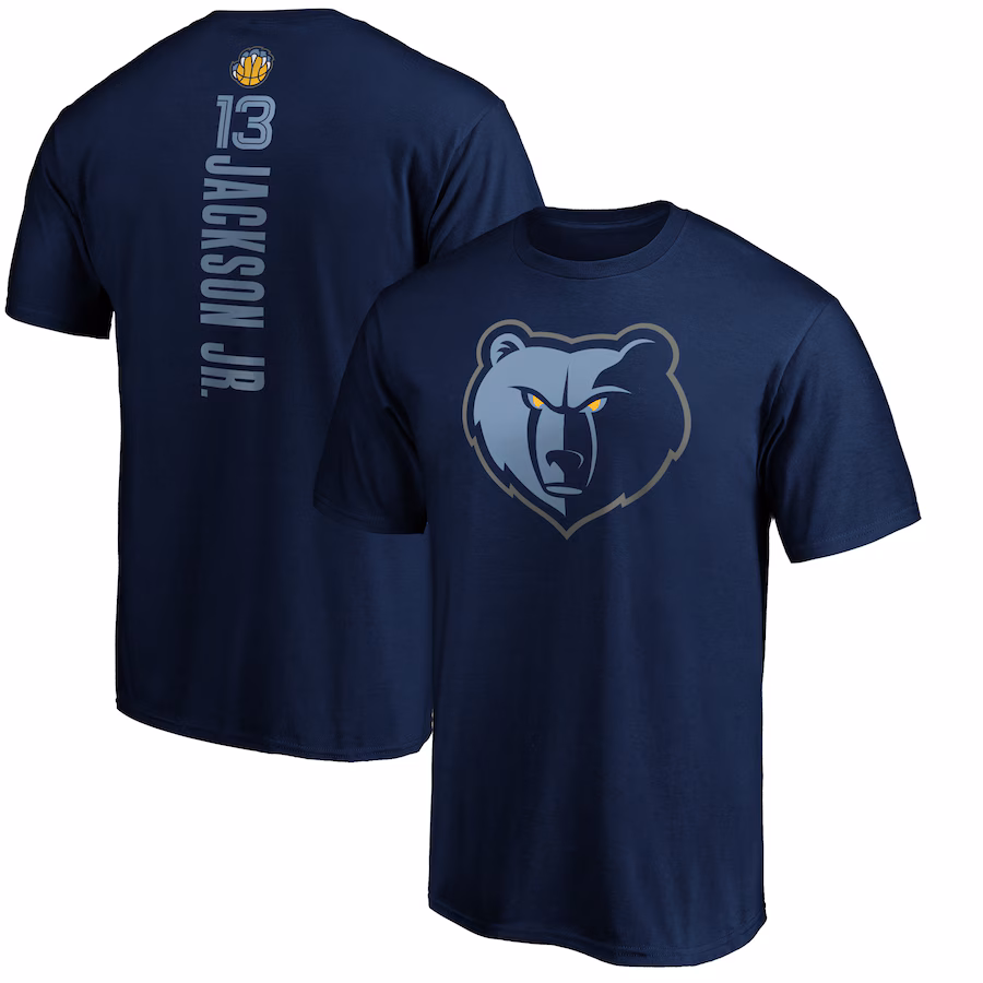 Men's Memphis Grizzlies Jaren Jackson Jr. Navy Playmaker Name & Number T-Shirt - Jersey