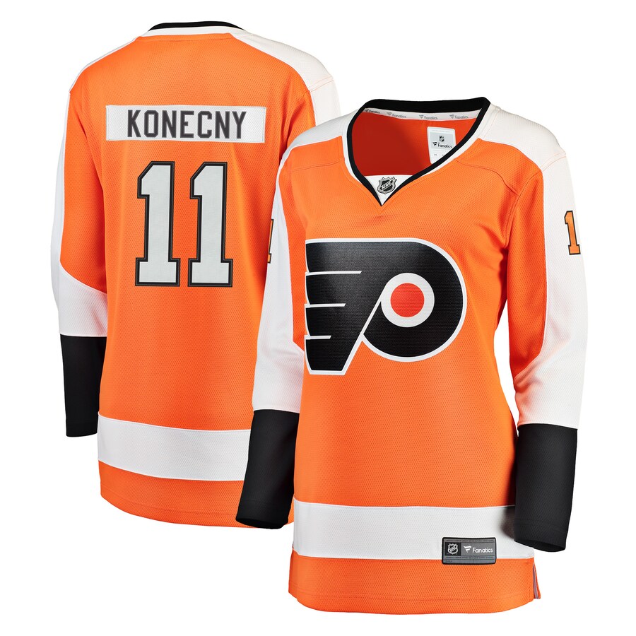 Women's Philadelphia Flyers Travis Konecny Fanatics Branded Orange Breakaway Player Jersey - Jersey